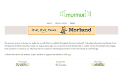 Desktop Screenshot of murmurtoronto.ca