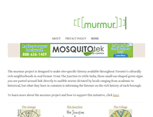 Tablet Screenshot of murmurtoronto.ca